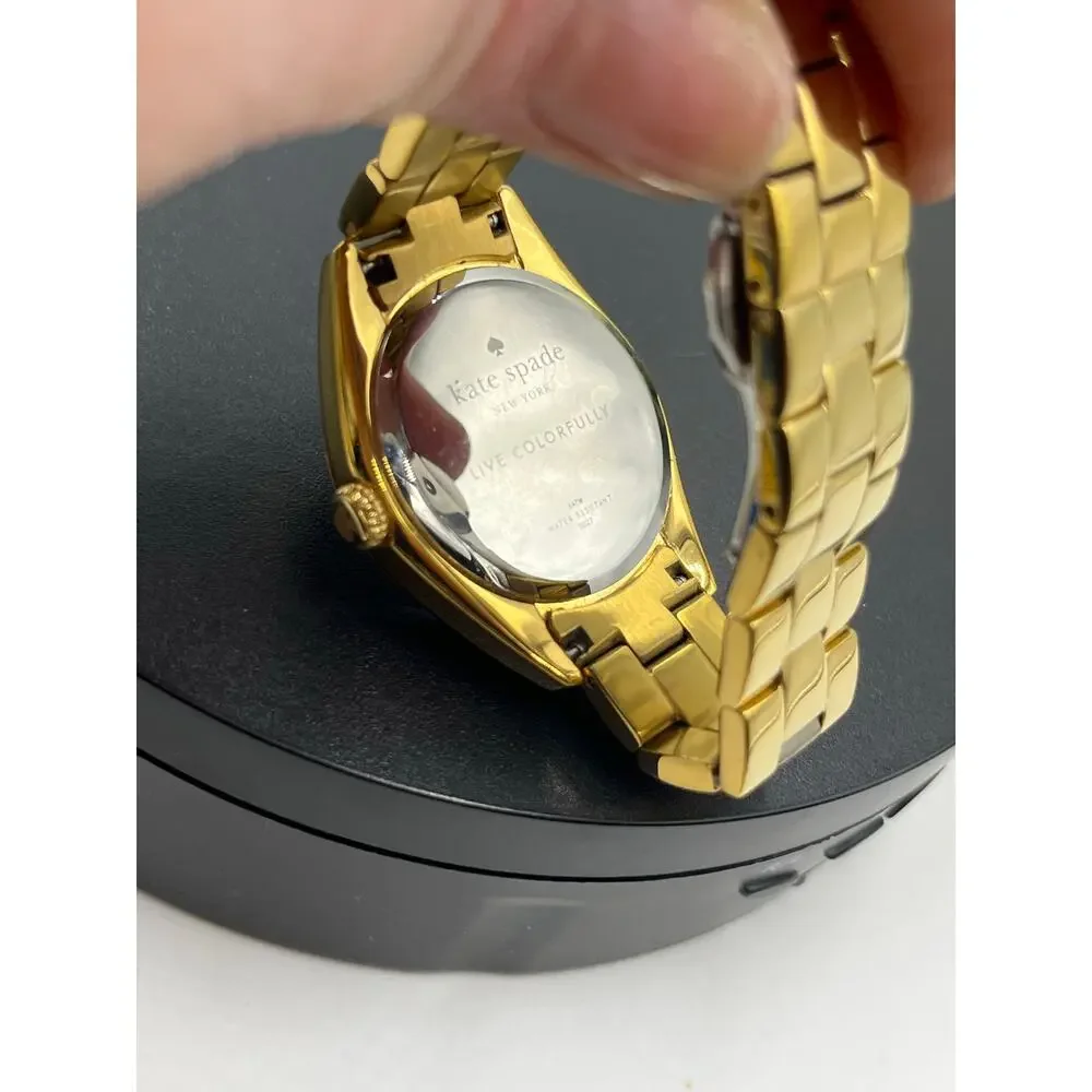 Kate Spade New York 0027 Women's Gold Stainless Steel Analog Seaport Watch EY582